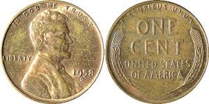 1 Cent Vereinigten Staaten von Amerika (1776 - ) Bronze Abraham Lincoln (1809-1865)