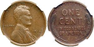 1 Cent Vereinigten Staaten von Amerika (1776 - ) Bronze Abraham Lincoln (1809-1865)