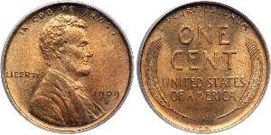 1 Cent Vereinigten Staaten von Amerika (1776 - ) Bronze Abraham Lincoln (1809-1865)
