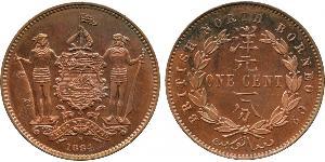1 Cent Bornéo du Nord (1882-1963) Bronze/Cuivre 