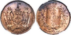 1 Cent North Borneo (1882-1963) Bronze/Kupfer 