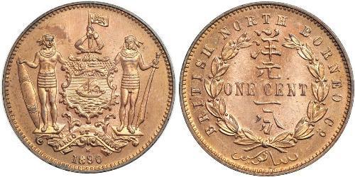 1 Cent North Borneo (1882-1963) Bronze/Kupfer 