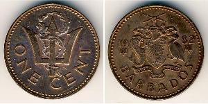1 Cent Barbados Bronzo 