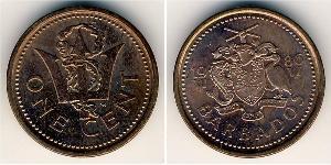 1 Cent Barbados Bronzo 