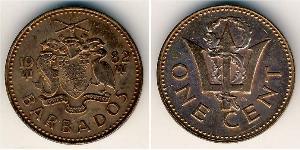 1 Cent Barbados Bronzo 