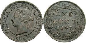 1 Cent Canada Bronzo Vittoria (1819 - 1901)