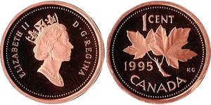 1 Cent Canada Bronzo Elisabetta II (1926-2022)