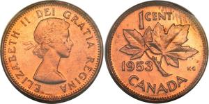 1 Cent Canada Bronzo Elisabetta II (1926-2022)