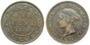 1 Cent Canada Bronzo Vittoria (1819 - 1901)