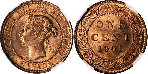 1 Cent Canada Bronzo Vittoria (1819 - 1901)