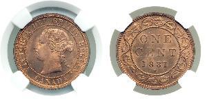 1 Cent Canada Bronzo Vittoria (1819 - 1901)