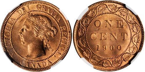 1 Cent Canada Bronzo Vittoria (1819 - 1901)