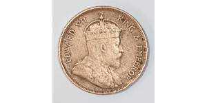 1 Cent Insediamenti dello Stretto (1826 - 1946) Bronzo Edoardo VII (1841-1910)