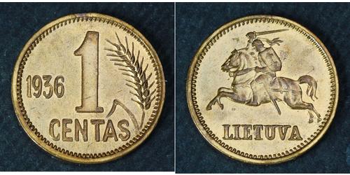 1 Cent Lituania Bronzo 