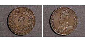 1 Cent Terranova e Labrador Bronzo Giorgio V (1865-1936)