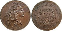 1 Cent Estados Unidos de América (1776 - ) Cobre 