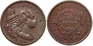 1 Cent Estados Unidos de América (1776 - ) Cobre 