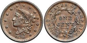 1 Cent Estados Unidos de América (1776 - ) Cobre 