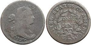 1 Cent Estados Unidos de América (1776 - ) Cobre 