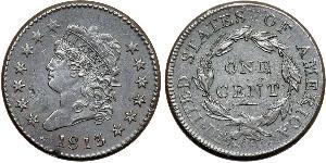 1 Cent Estados Unidos de América (1776 - ) Cobre 