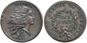 1 Cent Estados Unidos de América (1776 - ) Cobre 