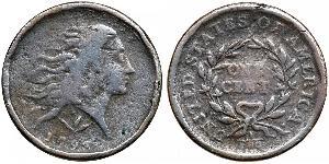 1 Cent Estados Unidos de América (1776 - ) Cobre 