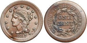 1 Cent Estados Unidos de América (1776 - ) Cobre 