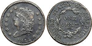 1 Cent Estados Unidos de América (1776 - ) Cobre 