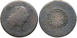 1 Cent Estados Unidos de América (1776 - ) Cobre 