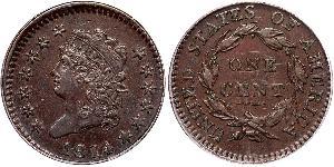 1 Cent Estados Unidos de América (1776 - ) Cobre 
