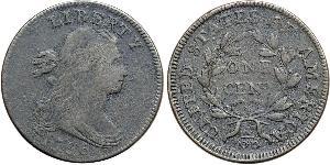 1 Cent Estados Unidos de América (1776 - ) Cobre 