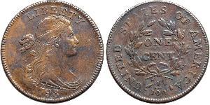 1 Cent Estados Unidos de América (1776 - ) Cobre 