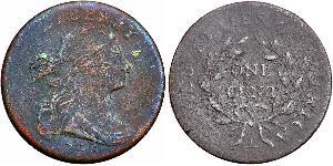 1 Cent Estados Unidos de América (1776 - ) Cobre 