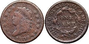 1 Cent Estados Unidos de América (1776 - ) Cobre 