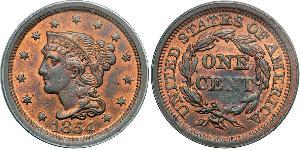 1 Cent Estados Unidos de América (1776 - ) Cobre 