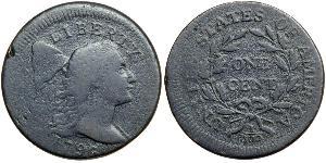 1 Cent Estados Unidos de América (1776 - ) Cobre 