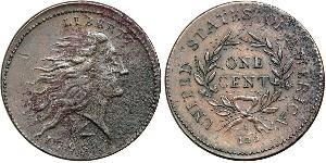 1 Cent Estados Unidos de América (1776 - ) Cobre 