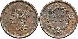 1 Cent Estados Unidos de América (1776 - ) Cobre 