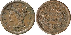 1 Cent Estados Unidos de América (1776 - ) Cobre 
