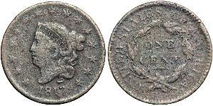 1 Cent Estados Unidos de América (1776 - ) Cobre 