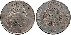 1 Cent Estados Unidos de América (1776 - ) Cobre 