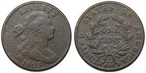 1 Cent Estados Unidos de América (1776 - ) Cobre 