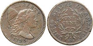 1 Cent Estados Unidos de América (1776 - ) Cobre 