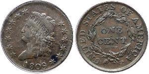 1 Cent Estados Unidos de América (1776 - ) Cobre 