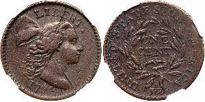 1 Cent Estados Unidos de América (1776 - ) Cobre 