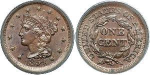 1 Cent Estados Unidos de América (1776 - ) Cobre 