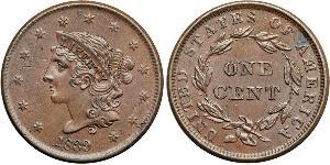 1 Cent Estados Unidos de América (1776 - ) Cobre 