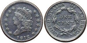 1 Cent Estados Unidos de América (1776 - ) Cobre 
