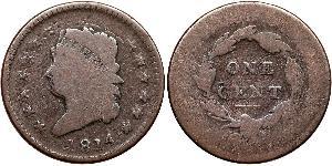 1 Cent Estados Unidos de América (1776 - ) Cobre 