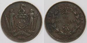 1 Cent Borneo Septentrional (1882-1963) Cobre/Bronce 